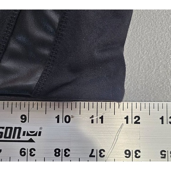 Athleta Womens XS Ponte‎ Lux Faux Leather Zip Leggings - Picture 8 of 15